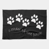 Führer des Satz-Hundeliebhabers Geschirrtuch (Horizontal)