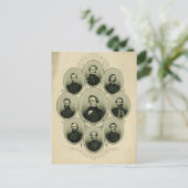 Führer des Südens im Zivilen Krieg Postkarte (Stehend Vorderseite)