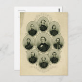 Führer des Südens im Zivilen Krieg Postkarte (Vorne/Hinten)