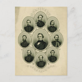 Führer des Südens im Zivilen Krieg Postkarte