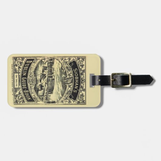 Führer Dublins Irland personalisiert Gepäckanhänger (Vorderseite horizontal)