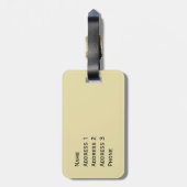 Führer Dublins Irland personalisiert Gepäckanhänger (Rückseite vertikal)