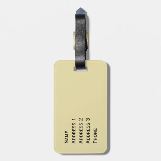 Führer Dublins Irland personalisiert Gepäckanhänger (Rückseite vertikal)