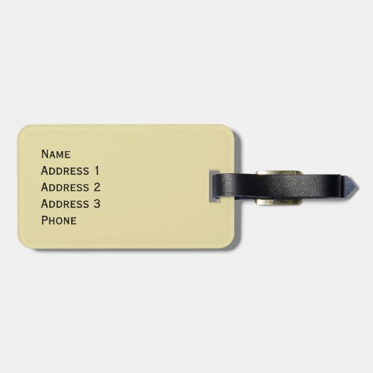 Führer Dublins Irland personalisiert Gepäckanhänger (Rückseite horizontal)