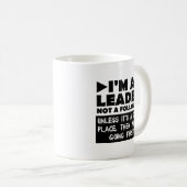Führer, es sei denn, es ist dunkler Funny Mug Kaffeetasse (VorderseiteRechts)