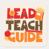 Führerhandbuch Quadratischer Aufkleber (Vorderseite)