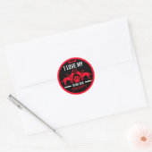 Führerhandgeschenke Runder Aufkleber (Umschlag)