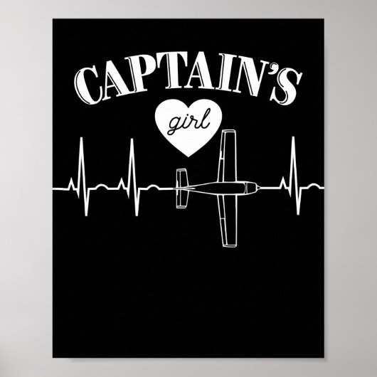 Führermädchen Pilot Niedliches Bootmilitär Poster (Vorne)