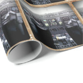 Führerraum Embraers 145 Geschenkpapier (Rolleneckpunkt)