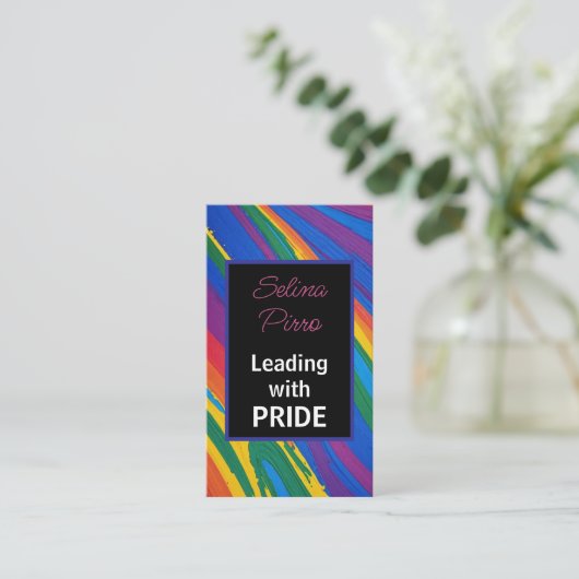 Führerschaft mit Stolz Visitenkarte (Stehend Vorderseite)