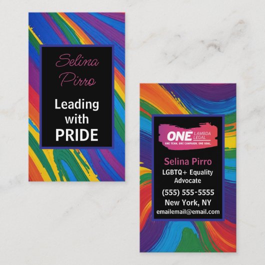 Führerschaft mit Stolz Visitenkarte (Vorne/Hinten)