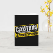 Führerschein Anfänger T-Shirt Vorsicht Habe Gerade Karte (Gelbe Blume)