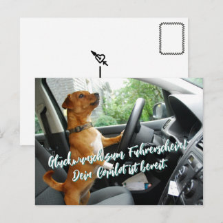 Führerschein Bestanden Glückwunsch Postkarte