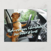 Führerschein Bestanden Glückwunsch Postkarte (Vorderseite)