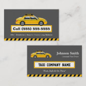 Führerschein Chauffeur - Gelbe Hülle Visitenkarte (Vorne/Hinten)