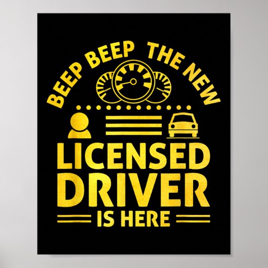 Führerschein Fahrschüler Neuer Führerschein Fahrsc Poster (Vorne)