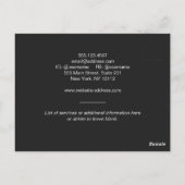 Führerschein für Taxi Postkarte (Rückseite)