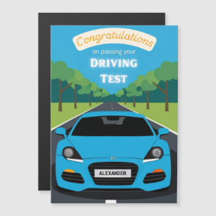 Führerschein-Gratulation Magnetkarte