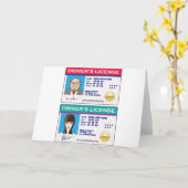 Führerschein Karte (Gelbe Blume)