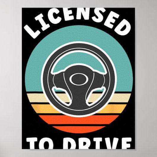 Führerschein-Neuling Führerschein-Feier Teenager-F Poster (Vorne)