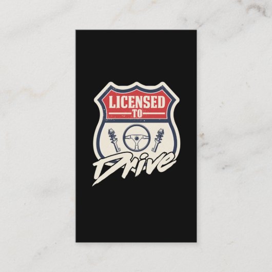 Führerscheinprüfung wurde neuer Treiber bestanden Visitenkarte (Vorderseite)