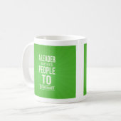 Führertasse - grün mit Zitat Kaffeetasse (Vorderseite Links)