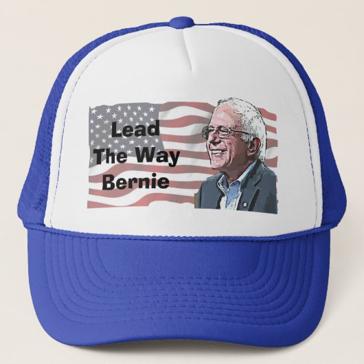 Führt Bernie Sanders Baseball Cap Truckerkappe (Vorderseite)