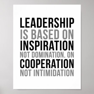 Führung basiert auf Inspiration Poster