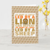 Führung durch Löwe Karte (Gelbe Blume)