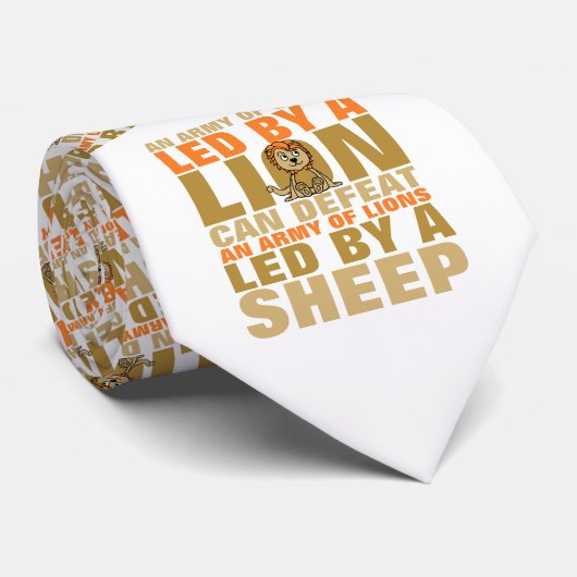 Führung durch Löwe Krawatte (Gerollt)