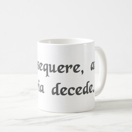 Führung, folgen oder verlassen eine Weise Kaffeetasse (VorderseiteRechts)