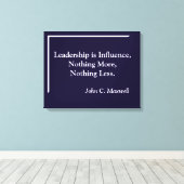 Führung ist Einfluss Minimalistische Leinwand (Insitu (Holzboden))