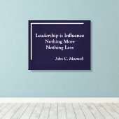 Führung ist Einfluss Minimalistische Leinwand (Insitu (Holzboden))