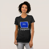 Führung(Pb) Zeppelin-Element-Wortspiel-T - Shirt (Vorne ganz)