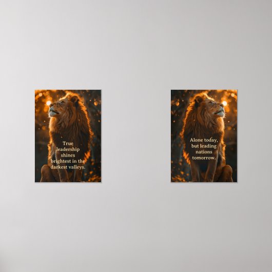 Führung und Mut Bilderwand Sets (Vorderseite)