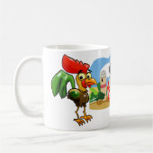 Führung und Umriss auf dem Bauernhof Kaffeetasse (Links)