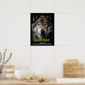 Führung - Wolf Pack, Alpha Male, Leiter Poster (Küche)