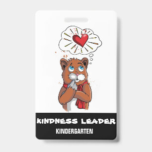 Führungs-Tags-Pass-Abzeichen Kindergarten Freundli Ausweis