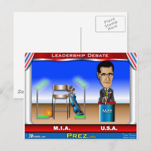 Führungsdebatte Postkarte (Vorne/Hinten)