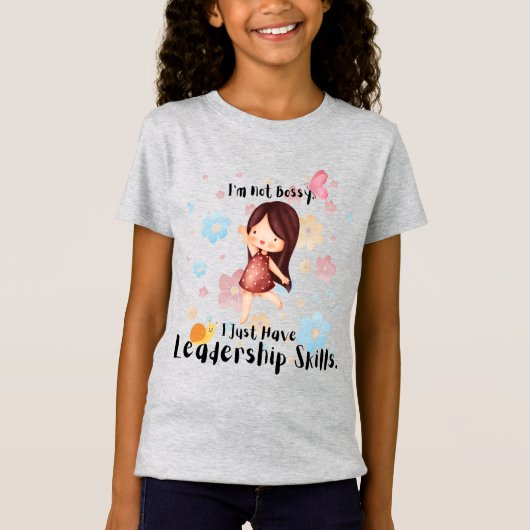 Führungsfähigkeiten Girls' Hemd T-Shirt (Vorderseite)