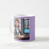 " FÜHRUNGSKRAFT ASSISTENT, SEKRETÄR " KAFFEETASSE (Vorderseite Links)