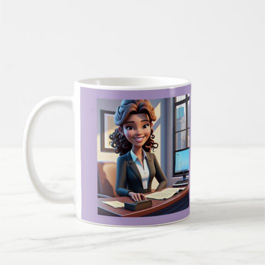 " FÜHRUNGSKRAFT ASSISTENT, SEKRETÄR " KAFFEETASSE (Links)