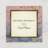 Führungskraft aus Marmor Quadratische Visitenkarte (Vorderseite)