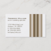 Führungskraft Bars Business Card, Champagner Visitenkarte (Rückseite)