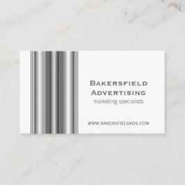 Führungskraft Bars Business Card, grau Visitenkarte