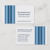 Führungskraft Bars Business Card, helles Blau Visitenkarte (Vorne/Hinten)
