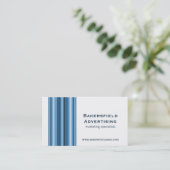 Führungskraft Bars Business Card, helles Blau Visitenkarte (Stehend Vorderseite)