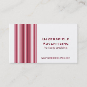Führungskraft Bars Business Card, Magenta Visitenkarte