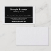 Führungskraft Berufliche Visitenkarte, schwarz Visitenkarte (Vorne/Hinten)