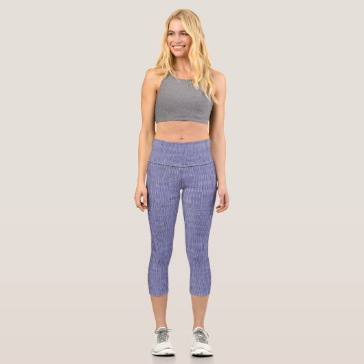Führungskraft Blue Capri Leggings (Vorderseite)